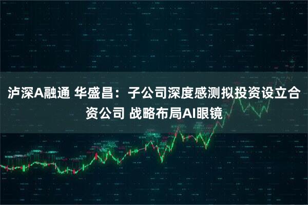 泸深A融通 华盛昌：子公司深度感测拟投资设立合资公司 战略布局AI眼镜